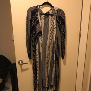 Long sleeve 2-sided cardigan
